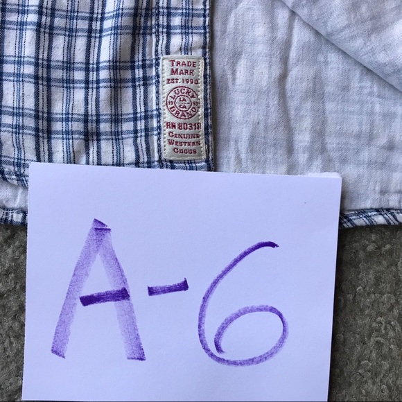 Lucky Brand men’s pearl snap button shirt - Picture 6 of 8